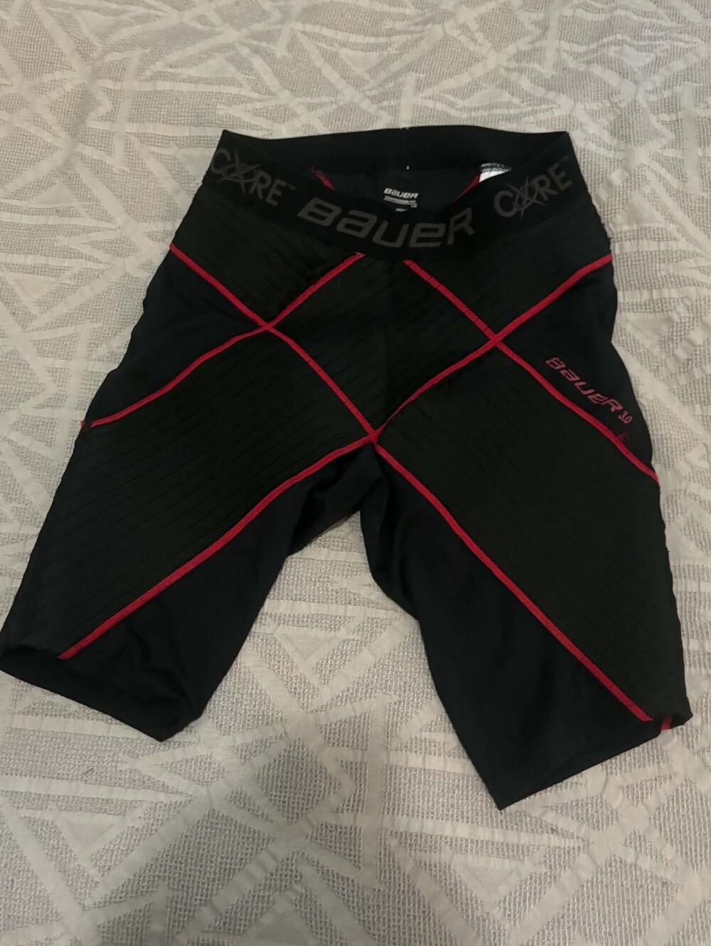 Bauer Core 3.0 Hockey Compression Shorts, Size Adult Large